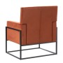 Fauteuil Noir Rouge Bois 74 x 67 x 87,5 cm