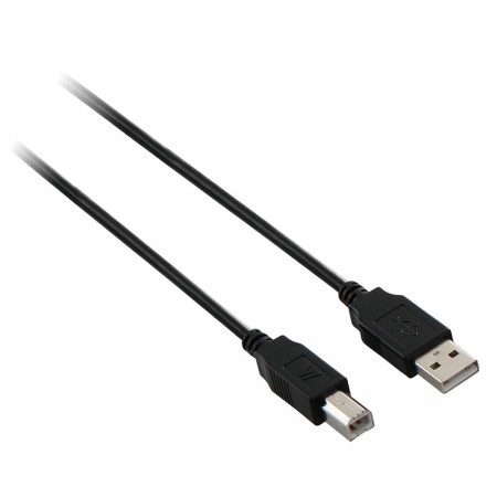 Cable USB A a USB B V7 V7E2USB2AB-1.8M   Negro