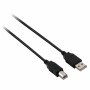 Cable USB A a USB B V7 V7E2USB2AB-1.8M   Negro