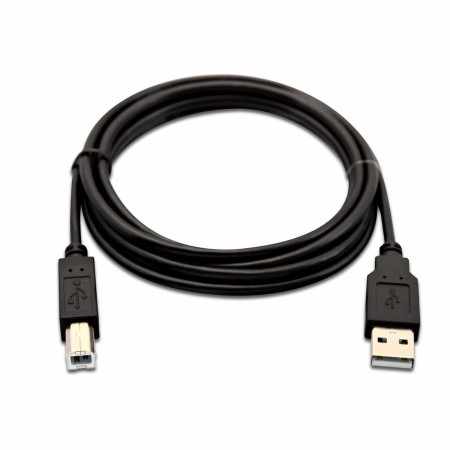 Câble USB A vers USB B V7 V7USB2AB-02M-1E   Noir