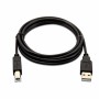 Cable USB A a USB B V7 V7USB2AB-02M-1E   Negro