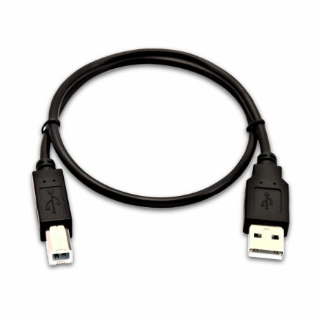 Cable USB A a USB B V7 V7USB2AB-50C-1E   Negro