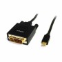 Adaptador Mini DisplayPort a DVI Startech MDP2DVIMM6      (1,8 m) Negro 1.8 m