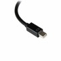 Adaptador Mini DisplayPort a VGA Startech MDP2VGA2       Negro 180 cm