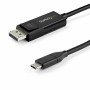 Adaptador USB C a DisplayPort Startech CDP2DP142MBD     (2 m) Negro