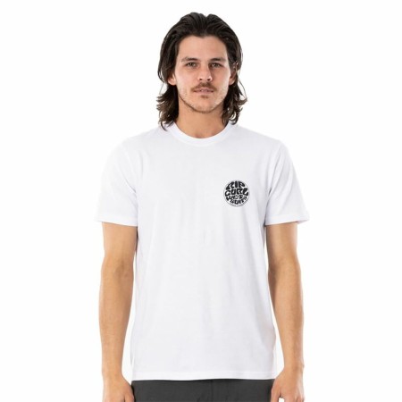 T shirt à manches courtes Rip Curl Wettie Essential Blanc Homme