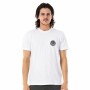 Camiseta de Manga Corta Rip Curl Wettie Essential Blanco Hombre