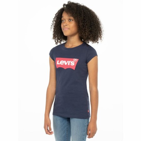 Camiseta de Manga Corta Infantil Levi's Batwing Azul oscuro