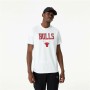 t-shirt de basket New Era NBA Chicago Bulls Blanc