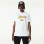 Camiseta de baloncesto New Era NBA LA Lakers Blanco