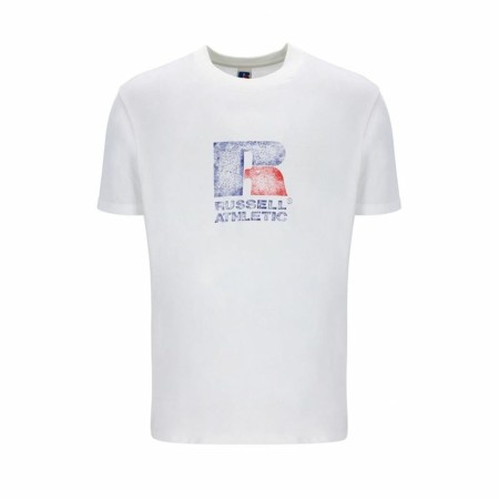 T shirt à manches courtes Russell Athletic Emt E36201 Blanc Homme