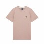 T shirt à manches courtes Lyle & Scott V1-Slub Rose foncé Homme