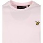 T shirt à manches courtes Lyle & Scott V1-Plain Rose clair Homme