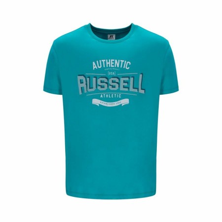 Camiseta de Manga Corta Russell Athletic Amt A30081 Aguamarina Hombre