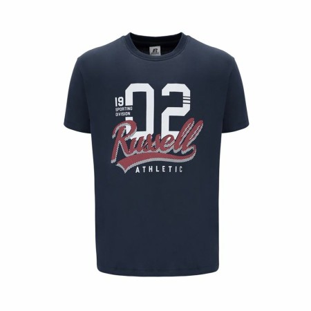 Camiseta de Manga Corta Russell Athletic Amt A30101 Azul oscuro Hombre