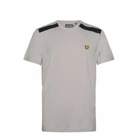 Camiseta de Manga Corta Lyle & Scott Sp1-Shoulder Branded Gris Beige Hombre