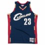 Camiseta de baloncesto Mitchell & Ness Cleveland Cavaliers 2008-09 Nº23 Lebron James Azul oscuro