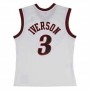 Camiseta de baloncesto Mitchell & Ness Philadelphia 76ers 2005-06 Nº3 Allen Iverson Blanco