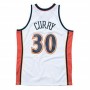 Camiseta de baloncesto Mitchell & Ness Golden State Warriors 2009-10 Nº30 Stephen Curry Blanco