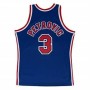 t-shirt de basket Mitchell & Ness New Jersey Nets 1991-92 Nº3 Drazen Petrovic Bleu foncé