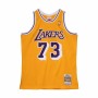 t-shirt de basket Mitchell & Ness Los Angeles Lakers 1998-99 Nº73 Dennis Rodman Jaune