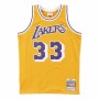 Camiseta de baloncesto Mitchell & Ness Los Angeles Lakers 1984-85 Nº33 Kareem Abdul-Jabbar Amarillo