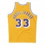 Camiseta de baloncesto Mitchell & Ness Los Angeles Lakers 1984-85 Nº33 Kareem Abdul-Jabbar Amarillo