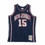 Camiseta de baloncesto Mitchell & Ness New Jersey Nets 2006-07 Nº15 Vince Carter Azul