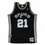 Camiseta de baloncesto Mitchell & Ness San Antonio Spurs 1998-99 Nº21 Tim Duncan Negro