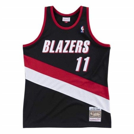 t-shirt de basket Mitchell & Ness Portland Trail Blazers 1999-2000 Nº11 Arvydas Sabonis Noir