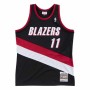 Camiseta de baloncesto Mitchell & Ness Portland Trail Blazers 1999-2000 Nº11 Arvydas Sabonis Negro