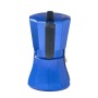 Cafetera Italiana Oroley Petra 6 Tazas Azul Aluminio