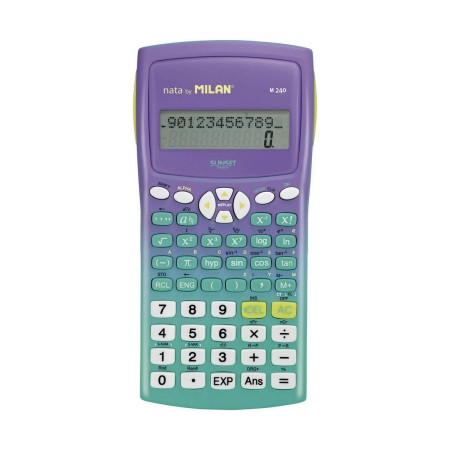 Calculatrice scientifique Milan M240 Sunset Turquoise Lila 16,7 x 8,4 x 1,9 cm