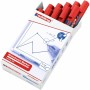 Rotulador para Pizarra Edding 360 Recargable Rojo (10 Unidades)