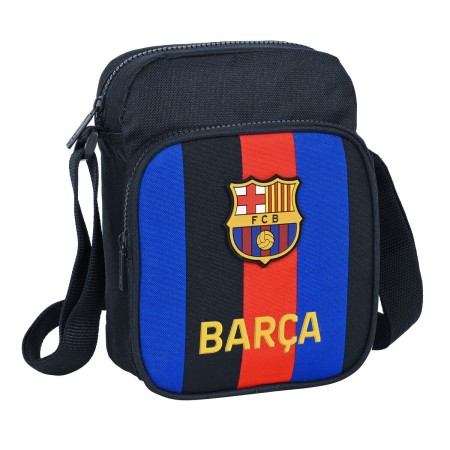 Bolso Bandolera F.C. Barcelona Granate Azul marino (16 x 22 x 6 cm)