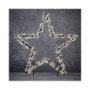 Figura Decorativa para Jardín Black Box Luz LED Estrella de Navidad Blanco Cálido Hierro 220 V 102 x 1 x 90 cm