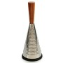 Rallador Múltiple Cónico Madera Acero Inoxidable 13 x 34,5 x 13 cm (12 Unidades)