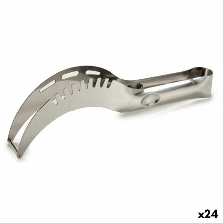 Cortador de Sandía Plateado Metal 24 x 7 x 3,5 cm (24 Unidades)