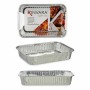 Ensemble de plats pour la cuisine Jetable Rectangulaire Aluminium 22,5 x 6 x 15,6 cm (24 Unités)