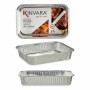 Set de Fuentes de Cocina Desechable Rectangular Aluminio 31,5 x 6,5 x 20,5 cm (24 Unidades)