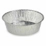 Set de Fuentes de Cocina Desechable Redonda Aluminio 25 x 8 x 25 cm (24 Unidades)