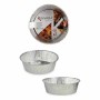 Set de Fuentes de Cocina Desechable Redonda Aluminio 25 x 8 x 25 cm (24 Unidades)