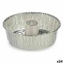 Ensemble de moules à pâtisserie Jetable Bague Aluminium 19,5 x 7 x 19,5 cm (24 Unités)