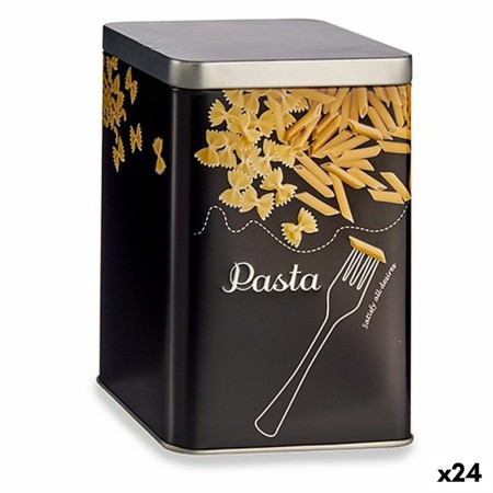 Boîte Pâtes Noir Métal 1 L (24 Unités)