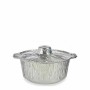 Ensemble de plats pour la cuisine Jetable Casserole Avec couvercle Aluminium 25,5 x 22 x 9,5 cm (12 Unités)