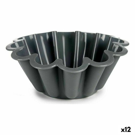 Moule à flan Élevé Silicone 1,5 L 24,5 x 8,5 x 24,5 cm (12 Unités)