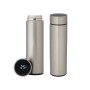 Termo de Viaje Pantalla LED Plateado Silicona Acero Inoxidable Plástico 400 ml (12 Unidades)