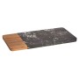 Planche à découper Noir Marbre Bois d'acacia 15 x 1,3 x 30 cm (8 Unités)