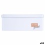 Bote My kitchen My Rules Chocolate Blanco Hojalata 11 x 7,1 x 18 cm (24 Unidades)