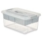 Boîte Multiusage Gris Transparent Plastique 9 L 35,5 x 17 x 23,5 cm (6 Unités)